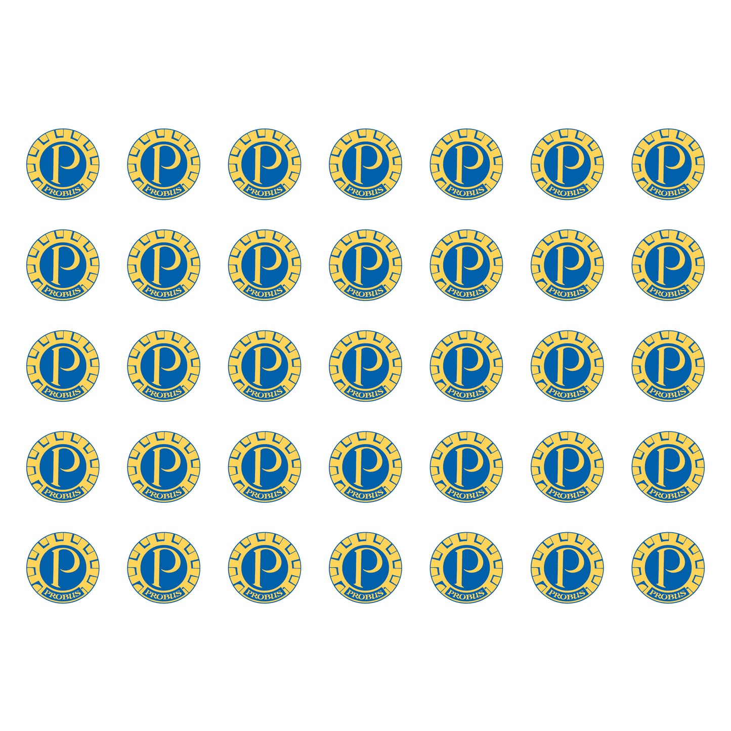 Probus Logo 25mm A5 Sticker Sheet