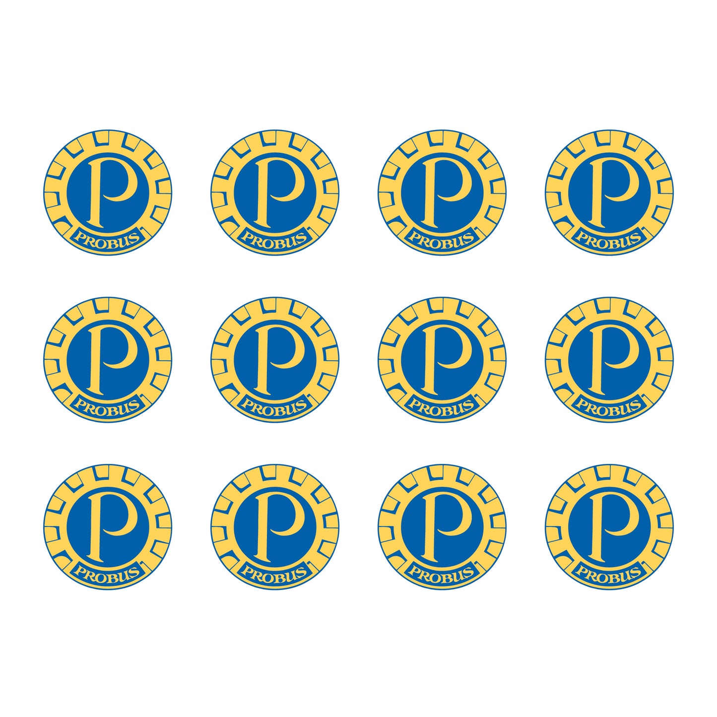Probus Logo 45mm A5 Sticker Sheet