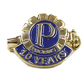 Probus 10-Years Member Pin (Brooch Clip Back)