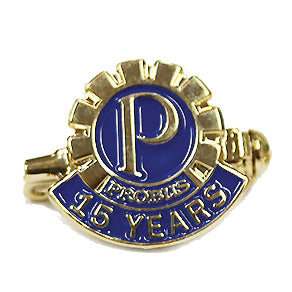 Probus 15-Years Member Pin (Brooch Clip Back)