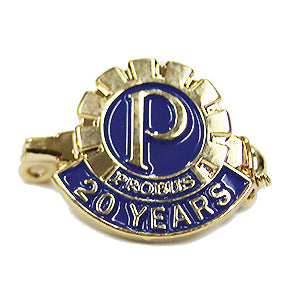 Probus 20-Years Member Pin (Brooch Clip Back)