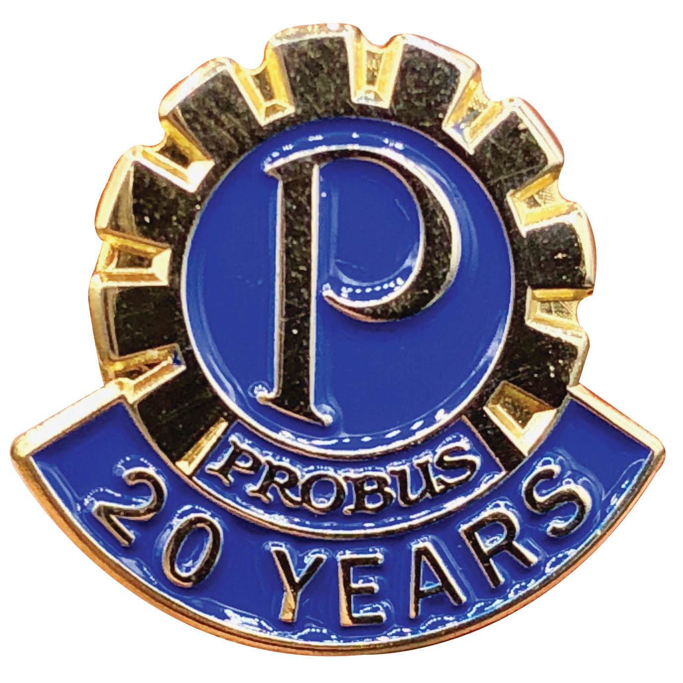 Probus 20-Years Member Pin (Butterfly Clip Back)