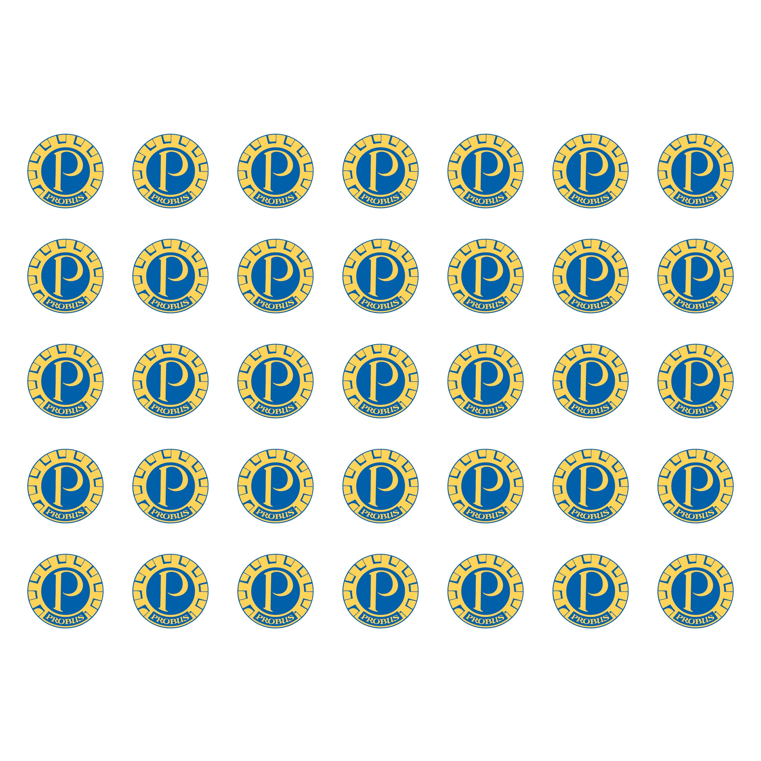 Probus Logo 25mm A5 Sticker Sheet – Probus Regalia