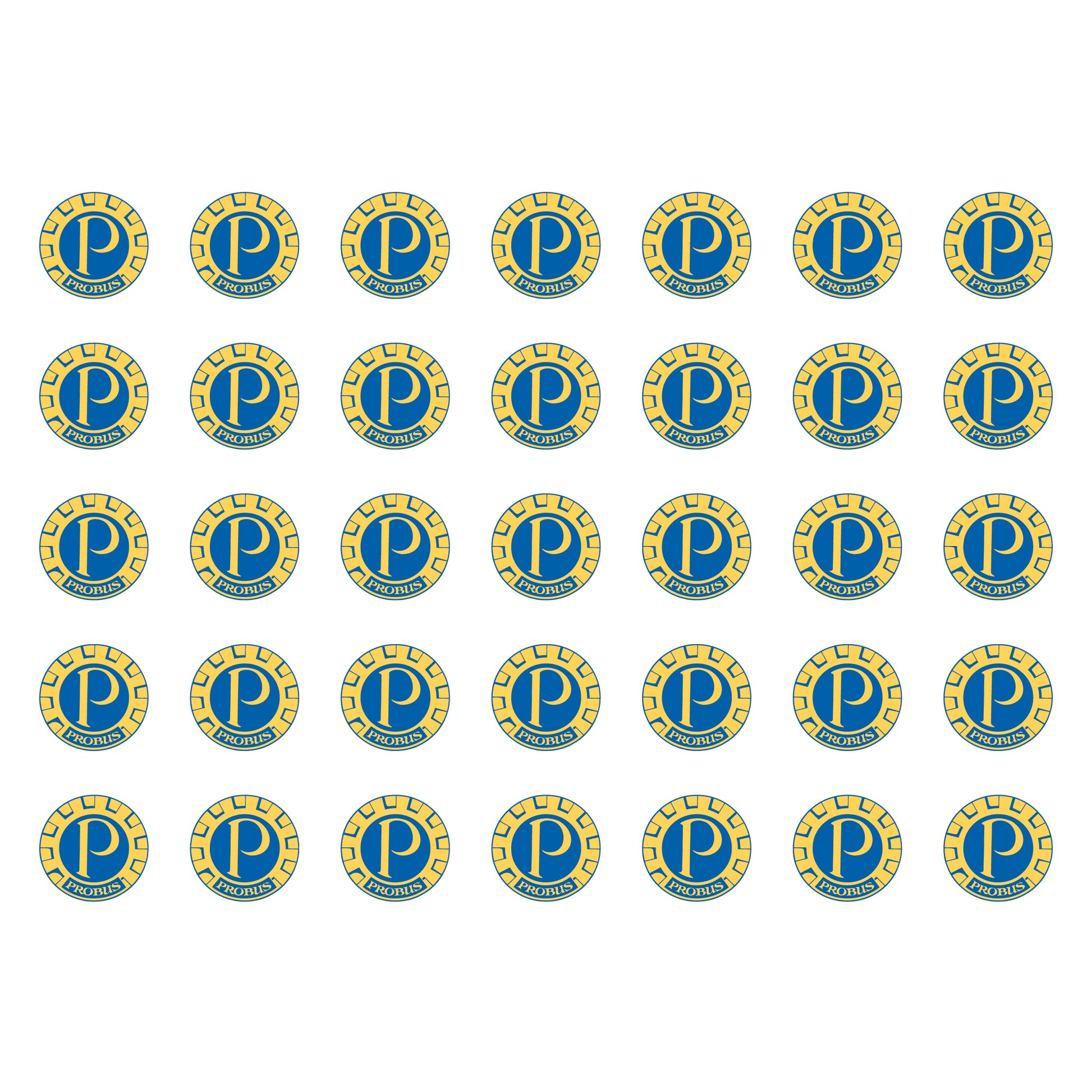 Probus Logo 25mm A5 Sticker Sheet – Probus Regalia