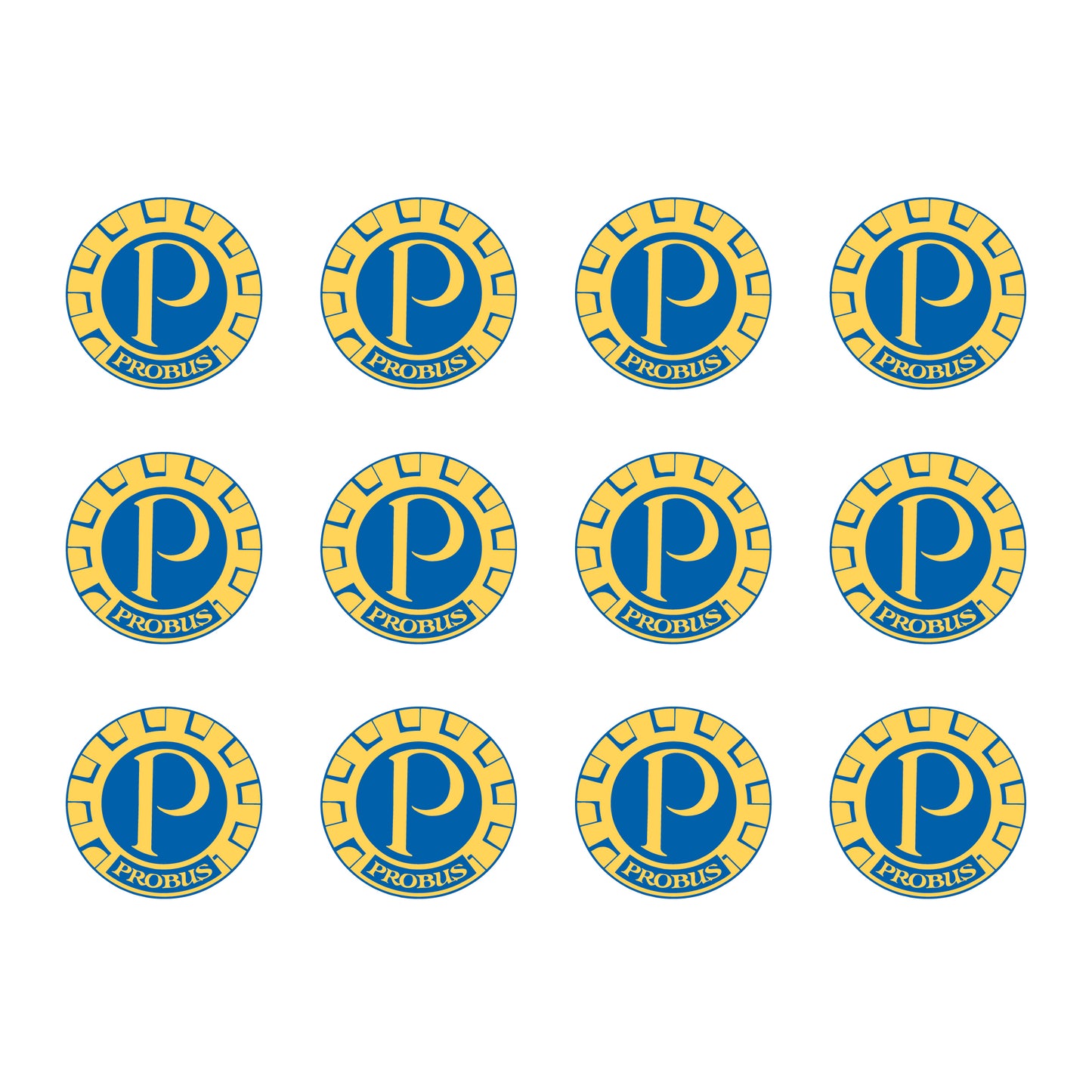 Probus Logo 45mm A5 Sticker Sheet