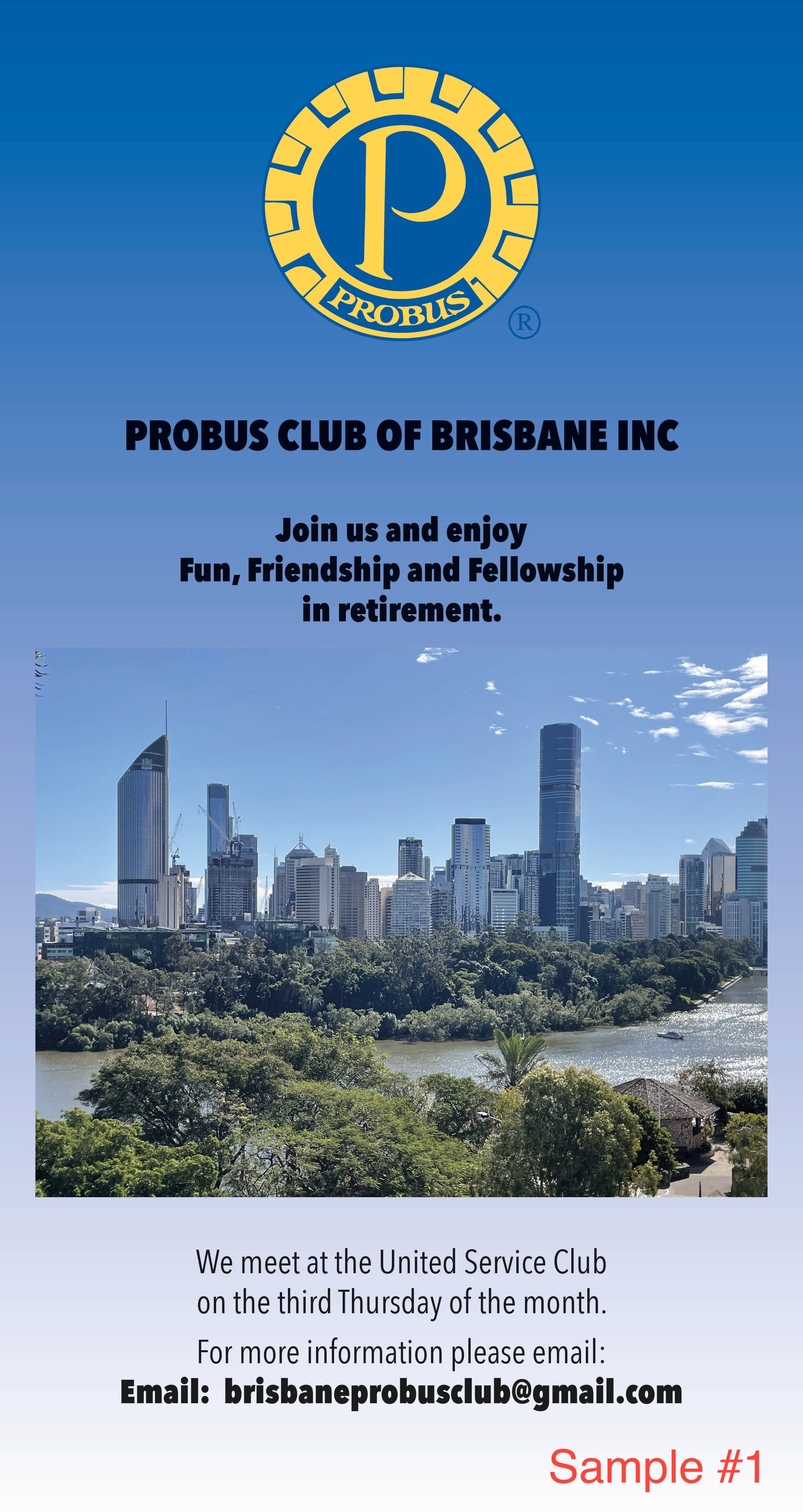 Probus Standard Pull Up Banner