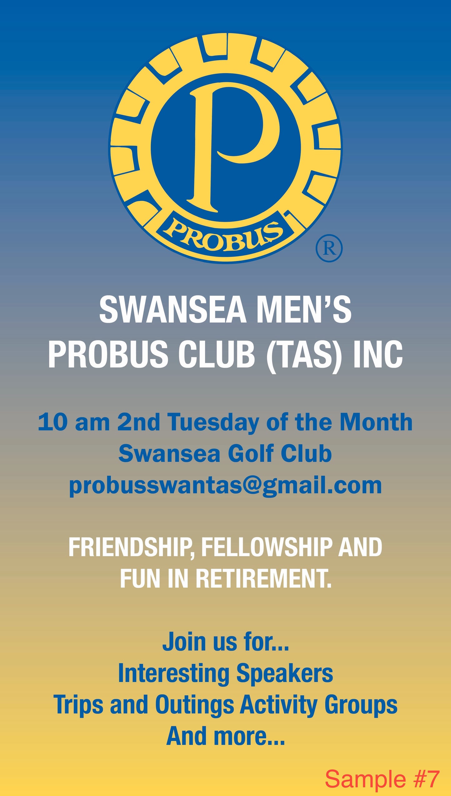 Probus Standard Pull Up Banner