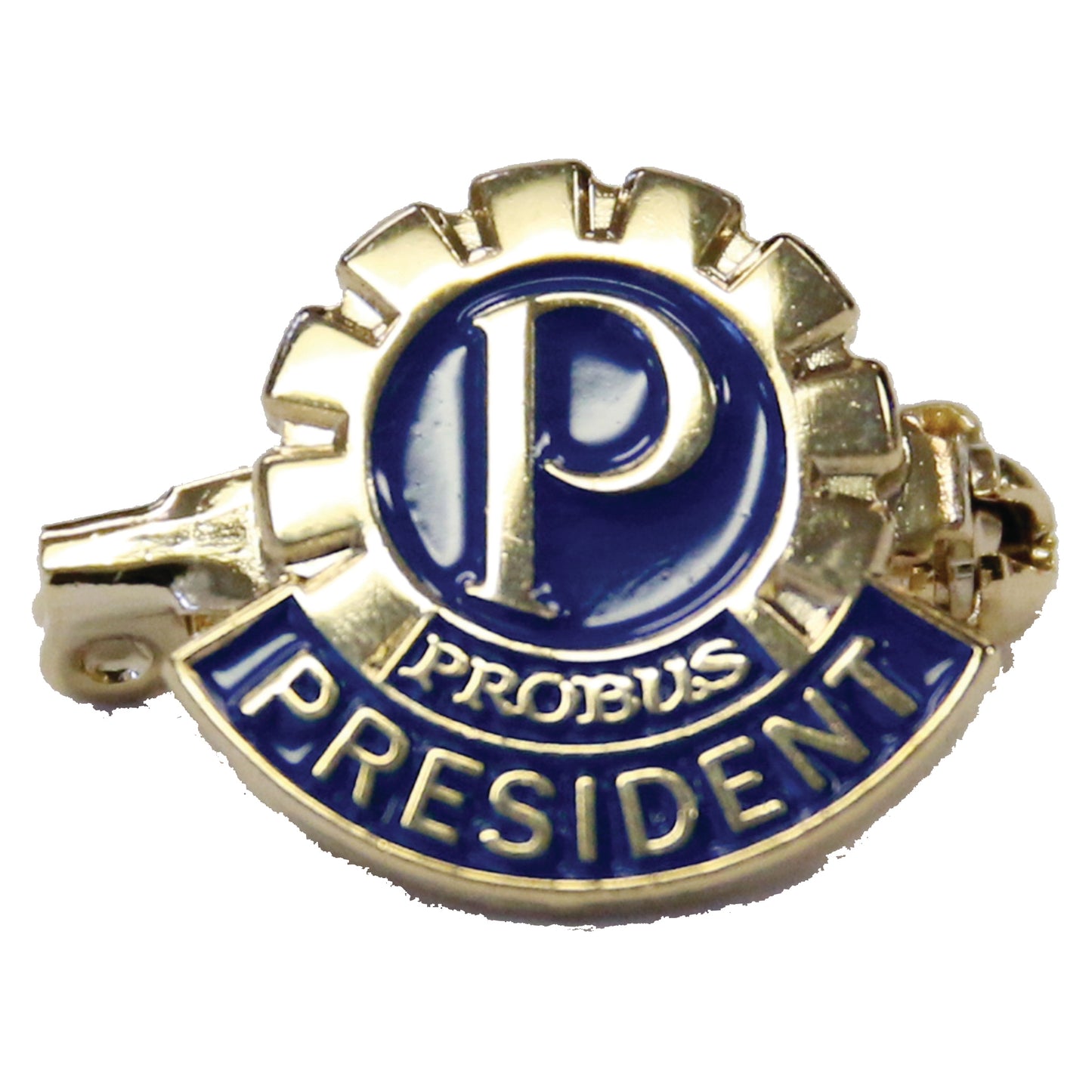 Probus President Pin (Brooch Clip Back)