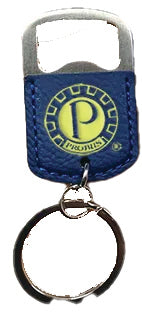 Blue Leather Key-chain and Bottle Opener