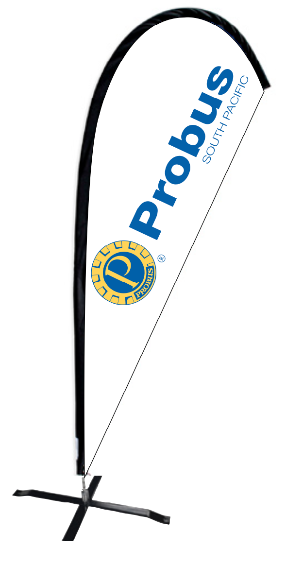 Probus Medium Tear Drop Banner – Probus Regalia