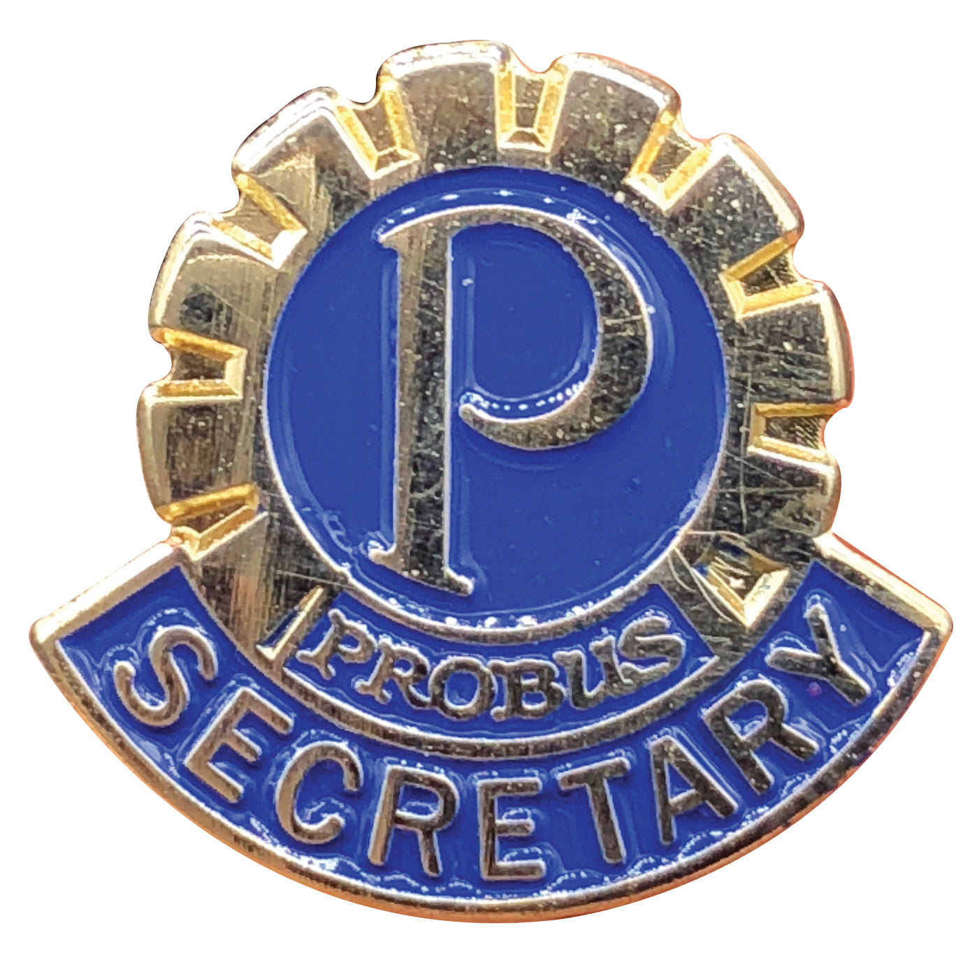 Probus Secretary Pin (Butterfly Clip Back) – Probus Regalia